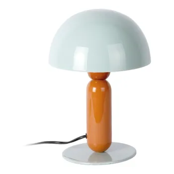 Veioza portocalie/albastru prafuit din metal (inaltime 30 cm) Firenze round - Leitmotiv imagine