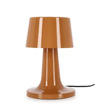 Veioza portocalie LED din metal cu abajur din metal (inaltime 51 cm) Turner - Bizzotto imagine