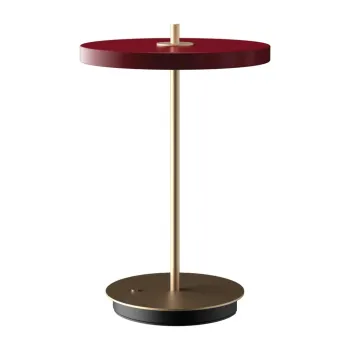 Veioza rosie LED cu intensitate reglabila cu abajur din metal (inaltime 31 cm) Asteria Move - UMAGE imagine