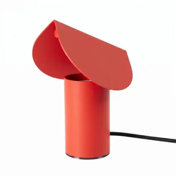 Veioza rosie LED din aluminiu (inaltime 15 cm) BISCUIT - Thoro imagine