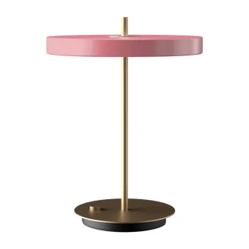 Veioza roz LED cu intensitate reglabila cu abajur din metal (inaltime 41,5 cm) Asteria Table - UMAGE imagine