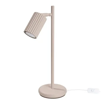 Veioza taupe din metal (inaltime 43 cm) Gleam - Sollux imagine