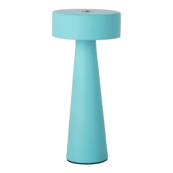 Veioza turcoaz LED (inaltime 16,5 cm) Mini LED Ring - Leitmotiv imagine