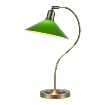 Veioza verde/alamie cu abajur din sticla (inaltime 49 cm) Vela - Markslojd imagine