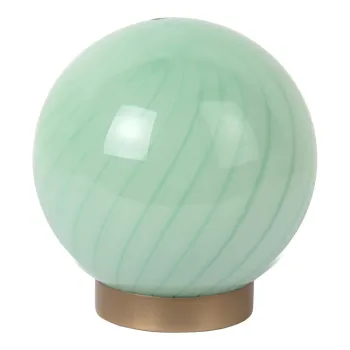 Veioza verde-deschis cu abajur din sticla (inaltime 17 cm) Summer Globe - Leitmotiv imagine