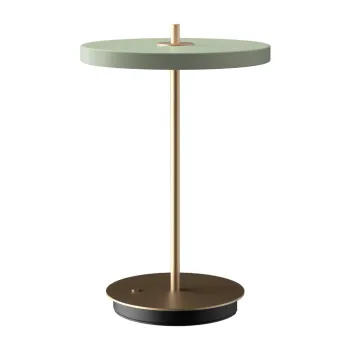 Veioza verde-deschis LED cu intensitate reglabila cu abajur din metal (inaltime 31 cm) Asteria Move - UMAGE imagine
