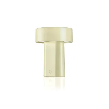 Veioza verde-deschis LED din plastic (inaltime 18 cm) Oblong - Zone imagine