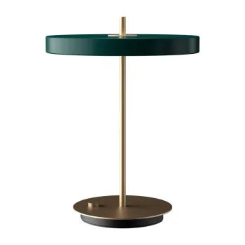 Veioza verde-inchis LED cu intensitate reglabila cu abajur din metal (inaltime 41,5 cm) Asteria Table - UMAGE imagine