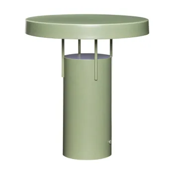 Veioza verde LED cu intensitate reglabila cu abajur din metal (inaltime 28 cm) BringMe - Hubsch imagine