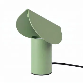 Veioza verde salvie LED din aluminiu (inaltime 15 cm) BISCUIT - Thoro imagine