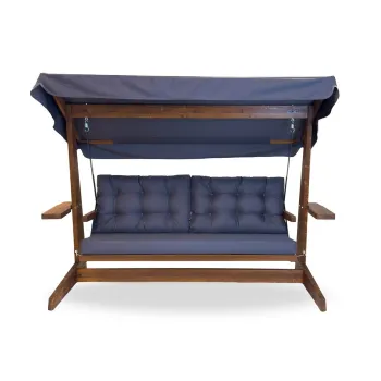 Balansoar de gradina VIVA 2400, 3 locuri, antracit, 237x100x175 cm imagine