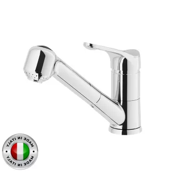 Baterie bucatarie pipa extractibila time TI27117 CR imagine