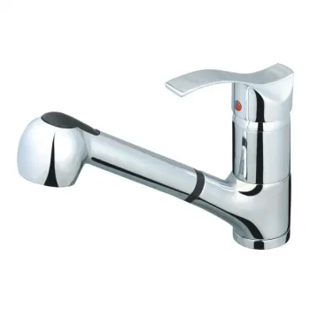 Baterie chiuveta bucatarie cu dus Sanitec SN0012, monocomanda imagine