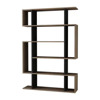 Biblioteca MITO, stejar sonoma + antracit, 110x25,5x161 cm imagine