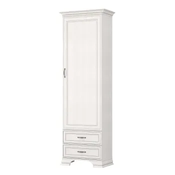 Biblioteca TIFFANY II, 1 usa, 2 sertare, crem fineline, 69x39,9x212,1 cm imagine