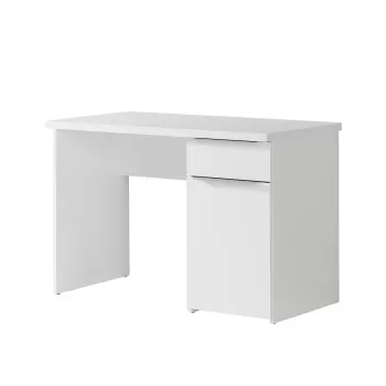 Birou OPUS, cu sertar si usa, alb, 110x60x76,5 cm imagine