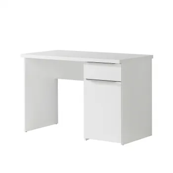 Birou OPUS, cu sertar si usa, alb, 110x60x76,5 cm imagine