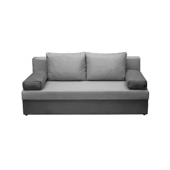 Canapea ANA extensibila, 3 locuri, cu lada depozitare, gri inchis + gri deschis, 185x82x80 cm imagine