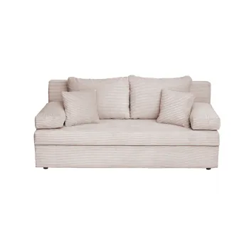 Canapea ANA LUX extensibila, 3 locuri, cu lada depozitare, bej, 185x82x80 cm imagine