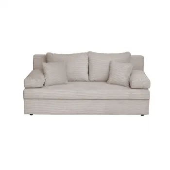 Canapea ANA LUX extensibila, 3 locuri, cu lada depozitare, bej inchis, 185x82x80 cm imagine