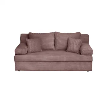 Canapea ANA LUX extensibila, 3 locuri, cu lada depozitare, roz pudra, 185x82x80 cm imagine