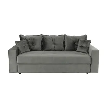 Canapea ARISSA extensibila, 3 locuri, cu arcuri, gri deschis, 235x110x77 cm imagine