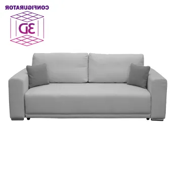 Canapea BERNA extensibila, 3 locuri, cu arcuri si lada depozitare, 238x108x77 cm, Configurator 3D imagine