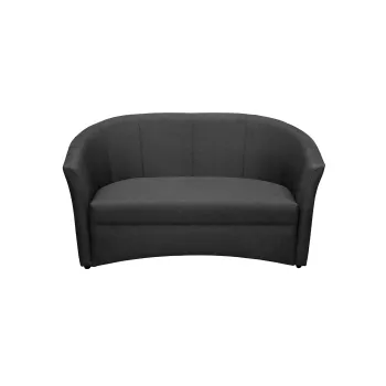 Canapea CAFENEA fixa, 2 locuri, gri antracit, 145x60x80 cm imagine