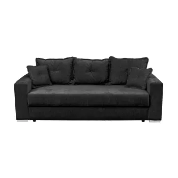Canapea extensibila ARISSA, 3 locuri, cu arcuri, antracit, 235x110x77 cm imagine