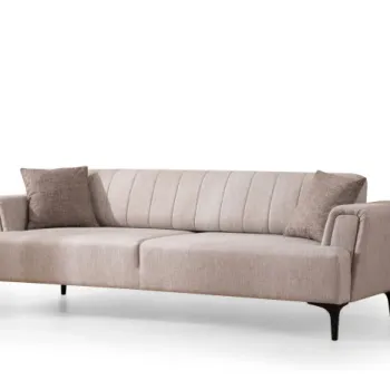 Canapea extensibila HAMLET, 3 locuri, bej, 230x95x77 cm imagine