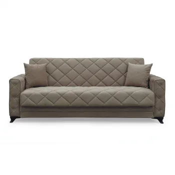 Canapea extensibila HEGEL, 3 locuri, cu arcuri si lada pentru depozitare, 228x85x85 cm imagine