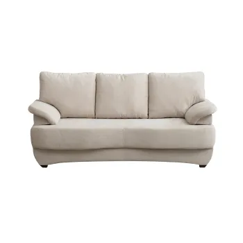 Canapea extensibila LOTUS, 3 locuri, cu arcuri si lada depozitare, bej, 200x100x90 cm imagine