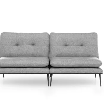 Canapea extensibila MARTIN, 3 locuri, gri, 180x95x95 cm imagine