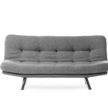 Canapea extensibila MISA, 3 locuri, gri deschis, 180x78x85 cm imagine