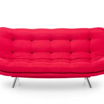 Canapea extensibila MISA, 3 locuri, rosu, 200x105x95 cm imagine