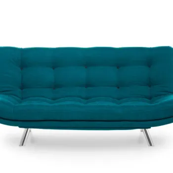 Canapea extensibila MISA, 3 locuri, verde petrol, 200x105x95 cm imagine