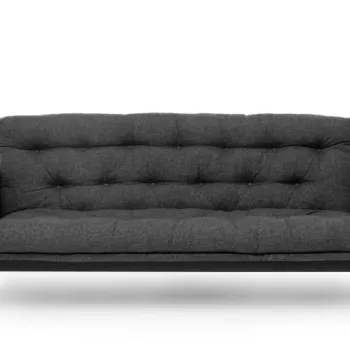 Canapea extensibila RENGE, 3 locuri, gri inchis, 200x82x92 cm imagine