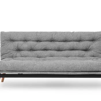 Canapea extensibila SAKI, 3 locuri, gri deschis, 185x82x92 cm imagine