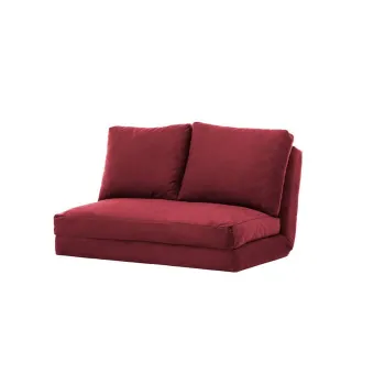 Canapea extensibila TAIDA, 2 locuri, bordo, 185x120x36 cm imagine