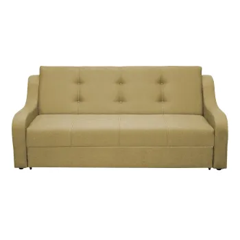 Canapea extensibila VALY II, 3 locuri, cu lada depozitare, maro inchis + gri deschis, 215x90x95 cm imagine