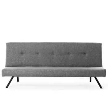 Canapea extensibila ZOLA, 3 locuri, gri deschis, 180x64x78 cm imagine