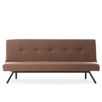 Canapea extensibila ZOLA, 3 locuri, maro, 180x64x78 cm imagine