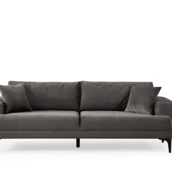 Canapea fixa ASTANA, 3 locuri, antracit, 234x100x78 cm imagine