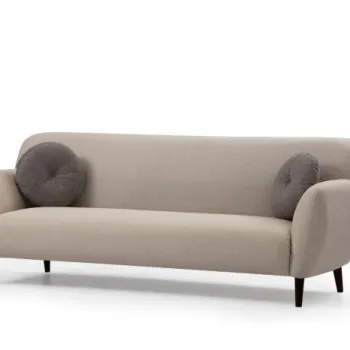 Canapea fixa ENNA, 3 locuri, bej, 220x87x87 cm imagine