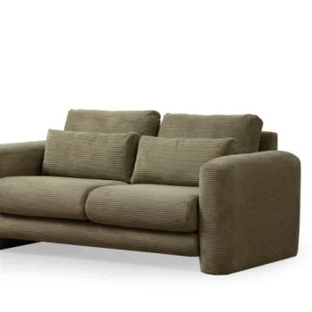 Canapea fixa LILY, 2 locuri, verde, 180x97x73 cm imagine