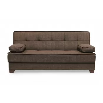 Canapea LEON II extensibila, 3 locuri, cu arcuri si lada depozitare, 190x82x88 cm imagine