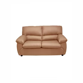 Canapea LUXOR 2L fixa, 2 locuri, maro deschis, 171x95x95 cm imagine