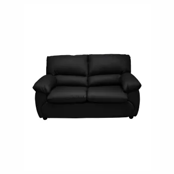 Canapea LUXOR 2L fixa, 2 locuri, negru, 171x95x95 cm imagine