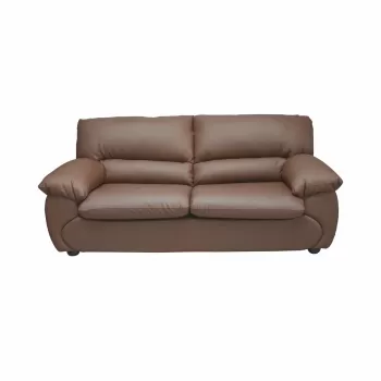 Canapea LUXOR 3L extensibila, 3 locuri, maro inchis, 215x95x92 cm imagine