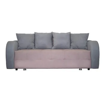 Canapea MALVINA extensibila, 3 locuri, cu arcuri si lada depozitare, mov, 230x110x80 cm imagine